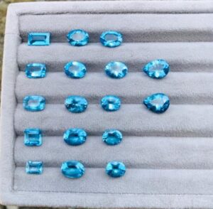 Natural London Blue Topaz Gemstone Lots