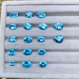 Natural London Blue Topaz Gemstone Lots