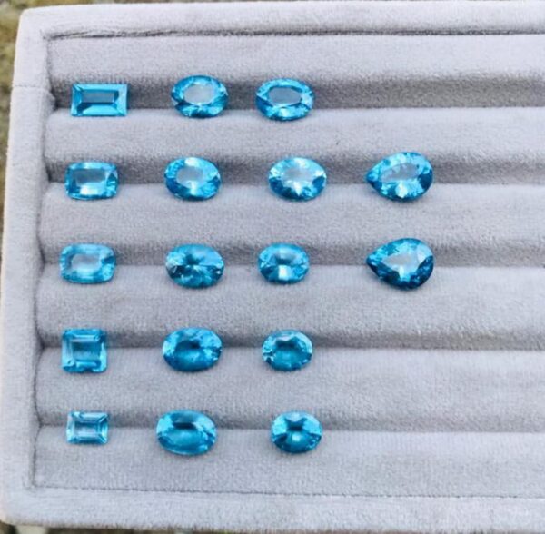 Natural London Blue Topaz Gemstone Lots