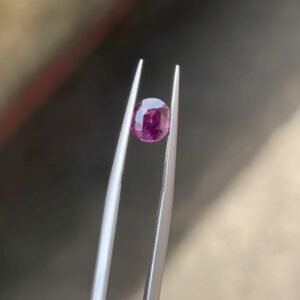 Natural Pink Sapphire Heated Round shape 1.10 Caret